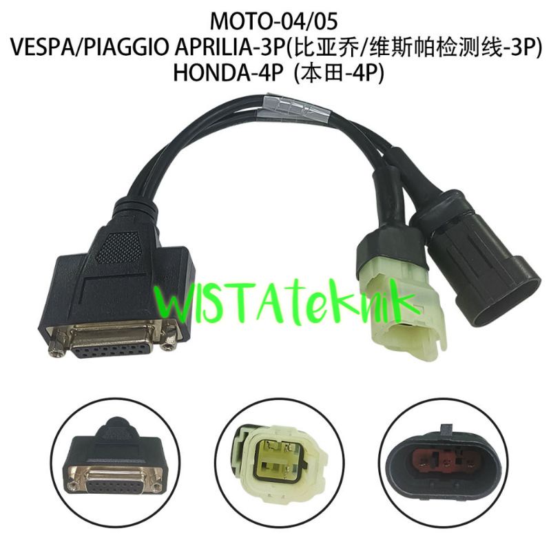 JDIAG M100 PRO Scanner Motor injeksi sepeda motor  obd1 dan obd2