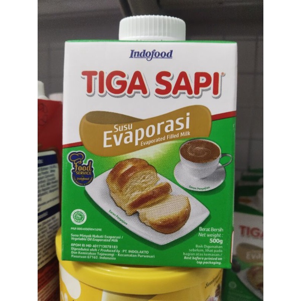 

Susu tiga sapi evaporasi 500gr