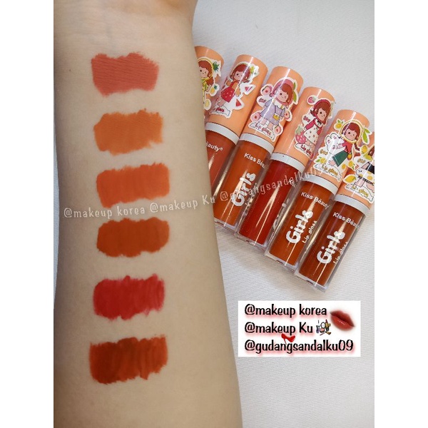 Matte Lipstik Tahan Lama Waterproof Lip Matte 6 Warna Peace Oren