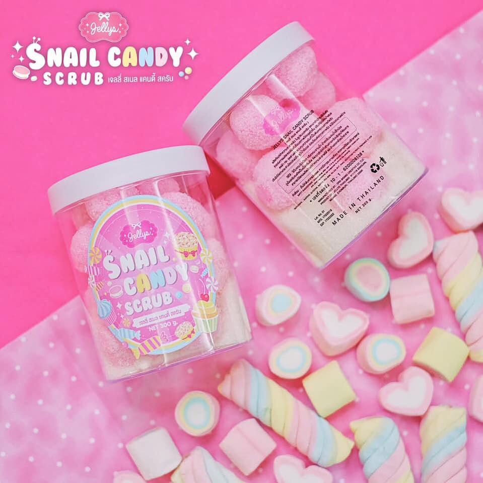 ✿ELYSABETHME✿ Jellys snail shower scrub candy sabun mandi bentuk bulat unik mengangkat sel kulit mati daki membandel