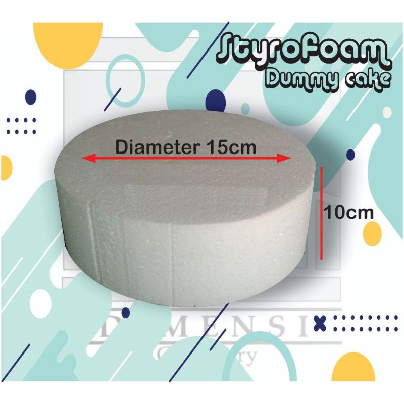 Styrofoam bulat/styrofoam dummy cake/bagus bulat