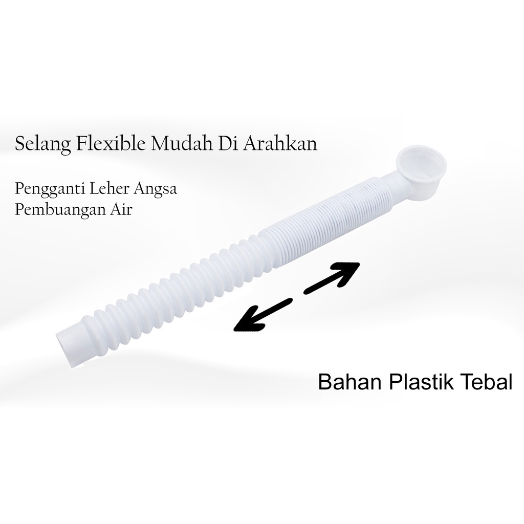 (SerbaSerbi)Selang Afur Flexible ABS Bathtub Pembuangan Air Termurah