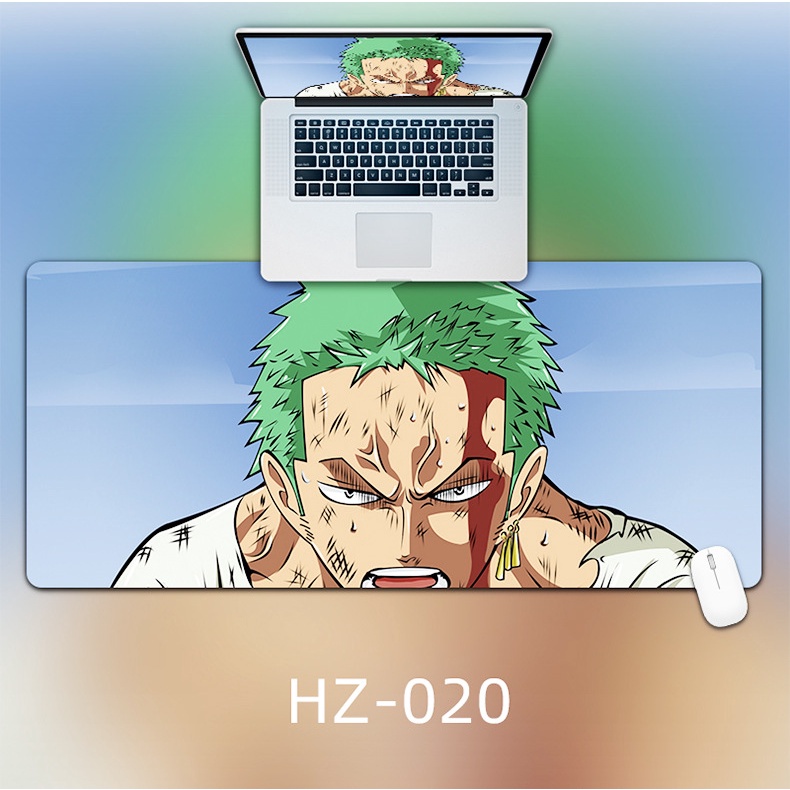 One Piece Mouse Pad Animasi Besar Anime Kreatif Kulit Kantor Tulisan Tahan Air Desktop Pad