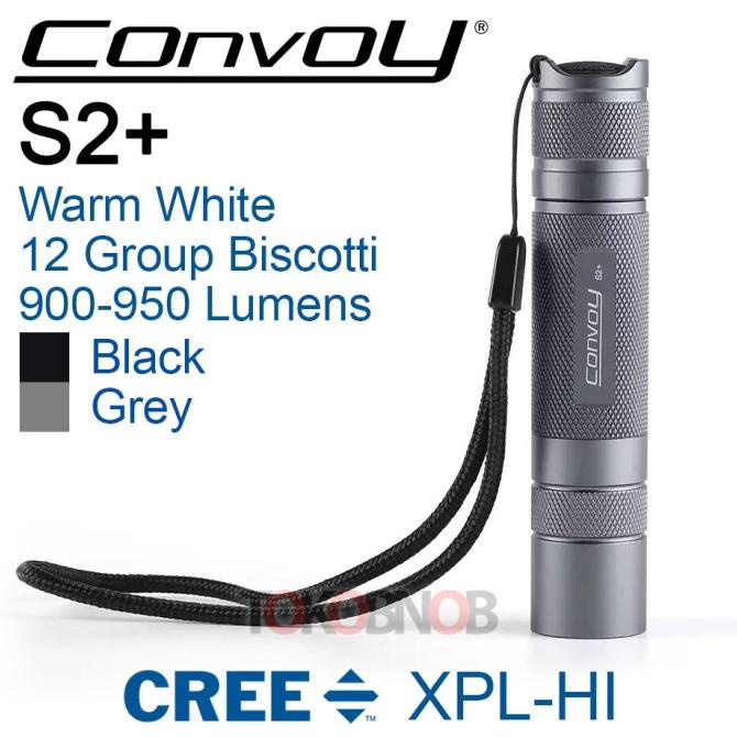 Convoy S2+ Cree XPL-HI 12-Group Flashlight - Senter LED