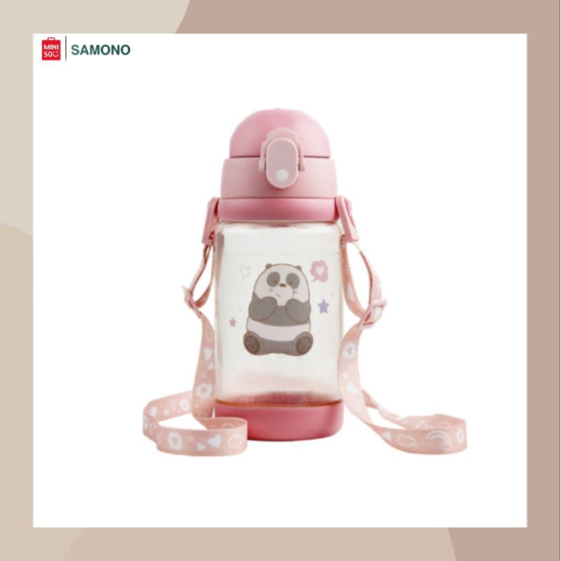 MINISO WBB COLLECTION PLASTIC WATER BOTTLE WITH STRAP 520ML | BOTOL MINUM