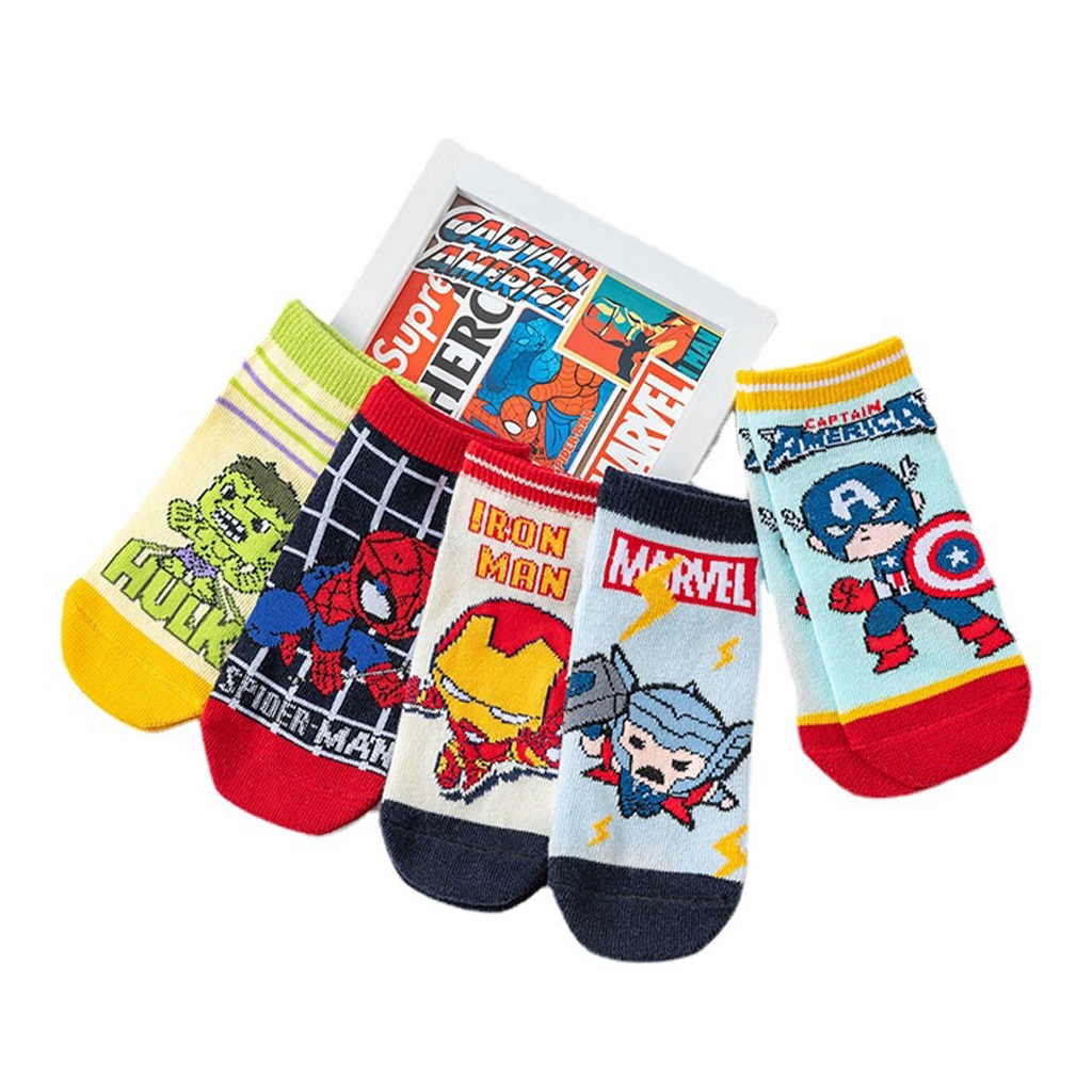 INDOMINI  Kaos Kaki Anak Karakter Socks Anak Super Hero KK041