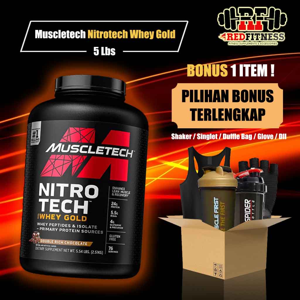 Muscletech Nitrotech Whey Gold 5 lbs / 5lbs 5lb 5 lb BPOM