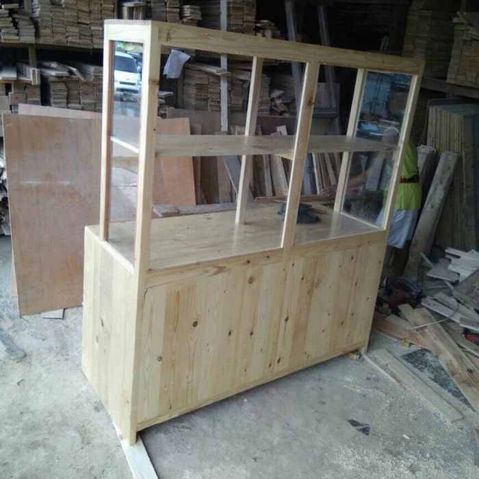 Display Etalase Restoran Kayu Jati Belanda