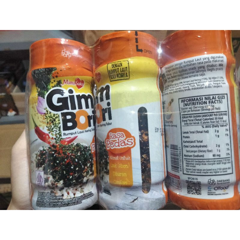 mama suka Gim Bori 30gr // bon nori rumput laut tabur 30gr