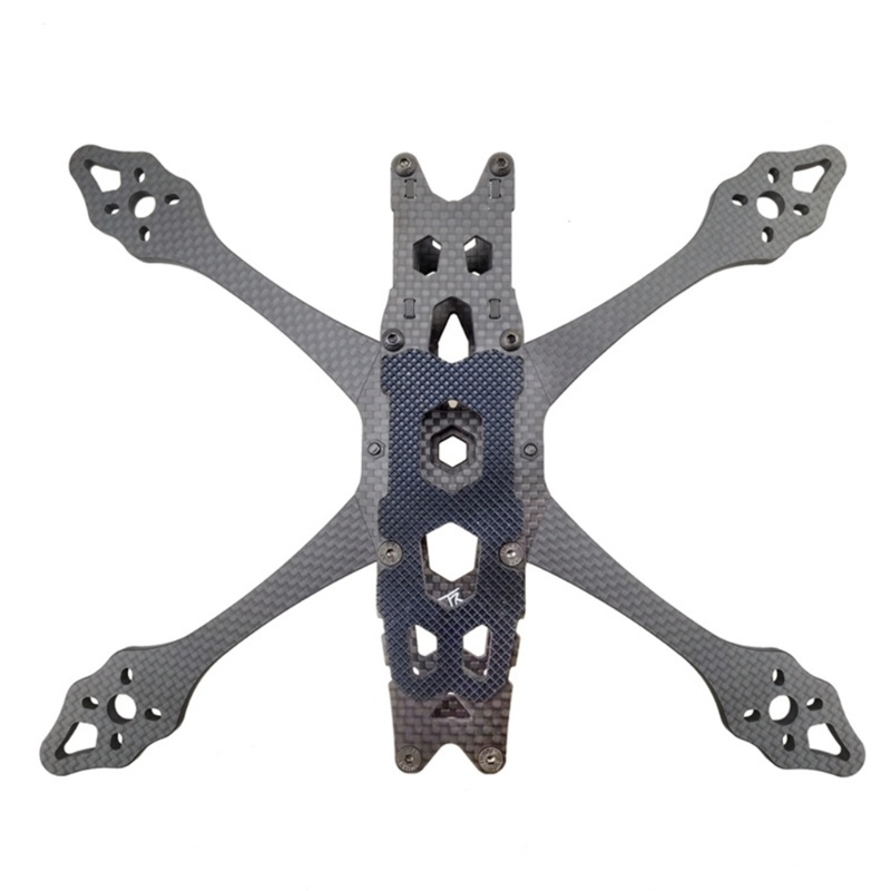 Zzz X-type Split Carbon Fiber Frame Kit Inci Wheelbase 225mm Dengan Lengan 5mm Untuk QAV-S