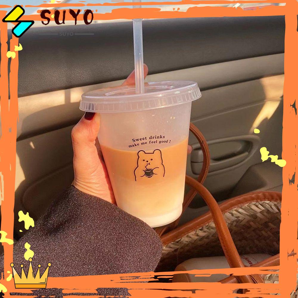 Suyo Water Bottle Kawaii Portable Reusable Botol Minum Kopi Jus Susu Teh