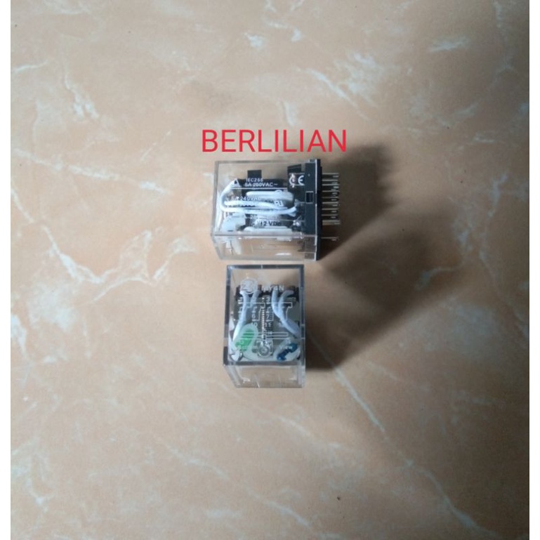 Relay MY4N DC 12v 14pin jual per/5pcs Relay my2n 12v 14kaki merek ZN