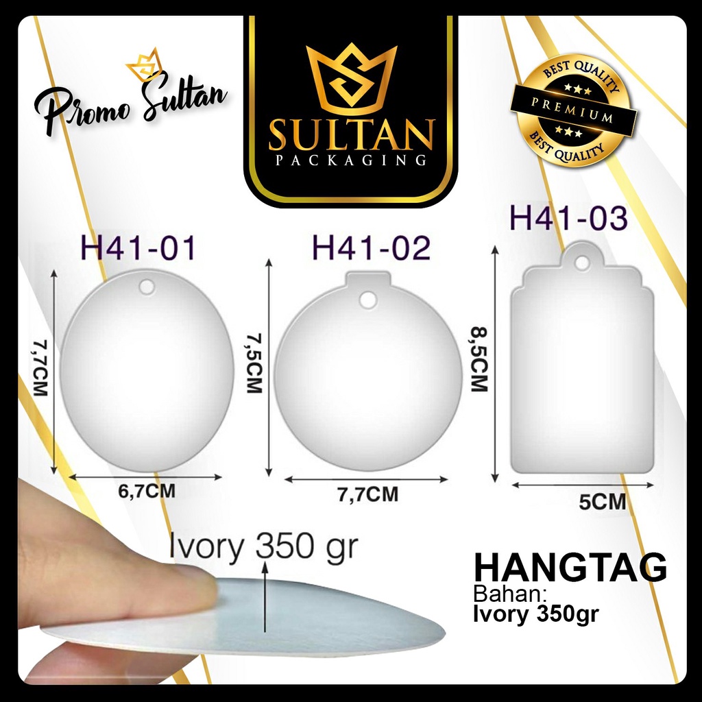 

Hangtag - Tag Pakaian - Tag Label Baju Polos - H41