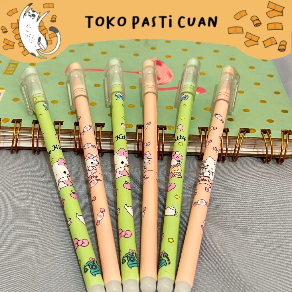 

pulpen pen odemai karakter hello kitty (4/8/12 pcs) pen lucu bolpen kebutuhan sekolah anak bisa COD imut import termurah kualitas dijamin