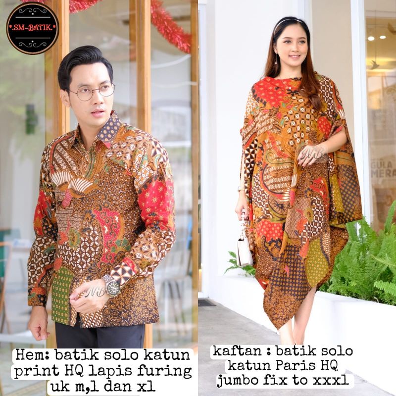 couple batik kaftan