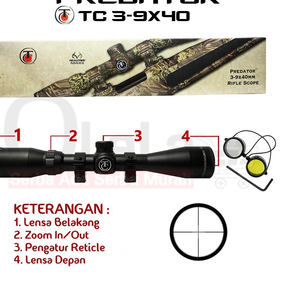 Free Ongkir/ TELESKOP PREDATOR TC 3-9X40