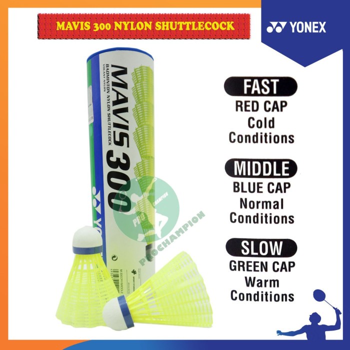 Shuttlecock Yonex Mavis 300 Nylon Shuttlecock Kok Cock Badminton Original