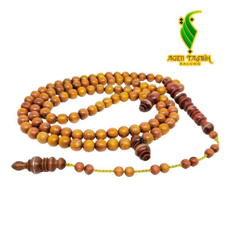 Tasbih Super Kayu Agatis Size 8mm Asli original