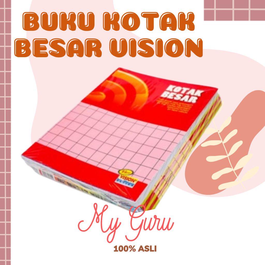 

[PCS] BUKU TULIS KOTAK BESAR VISION 30 LEMBAR