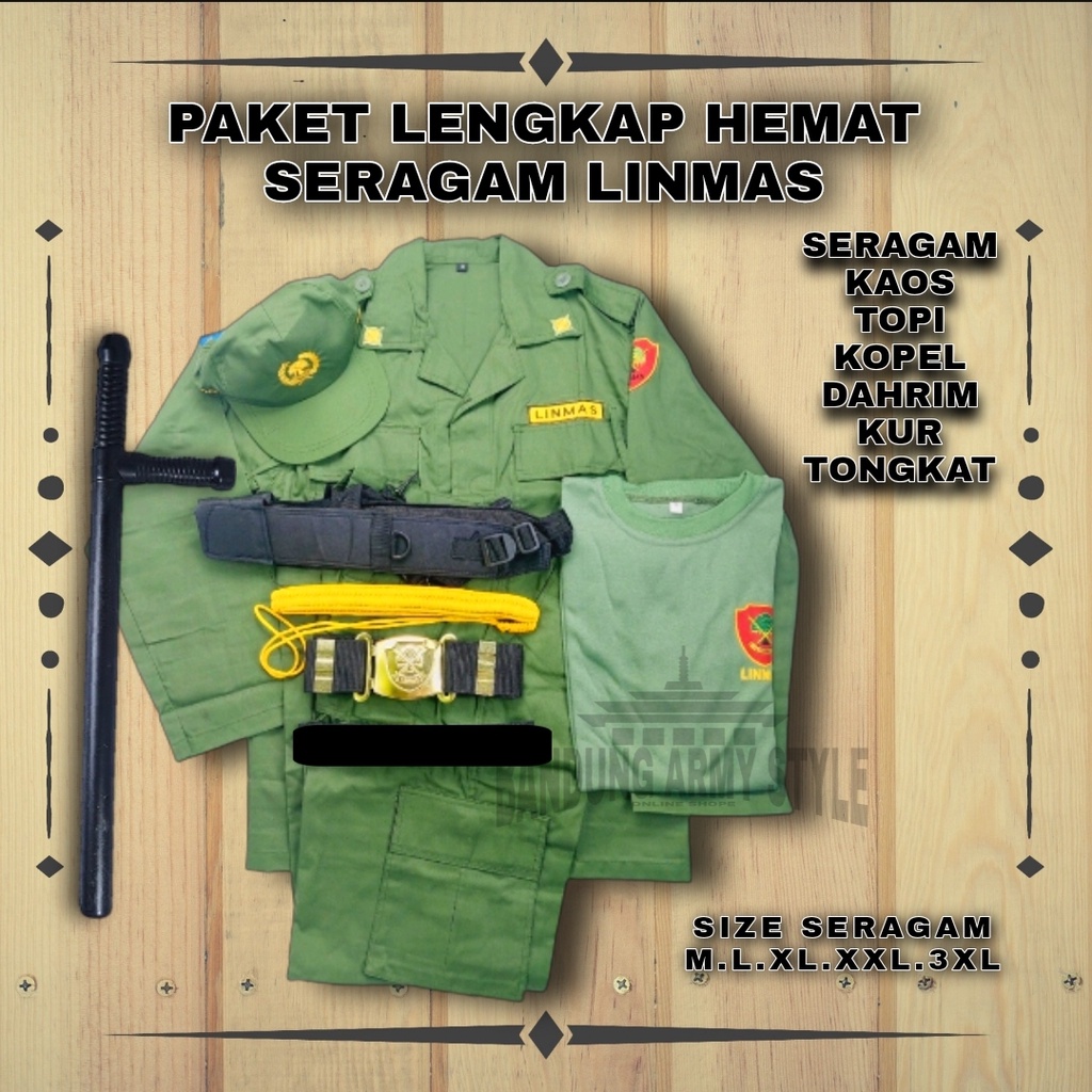 PAKETAN LINMAS BAJU LINMAS SERAGAM LINMAS LENGKAP SETELAN LINMAS BAJU PDL LINMAS SERAGAM PDL LINMAS BAJU HANSIP SERAGAM HANSIP