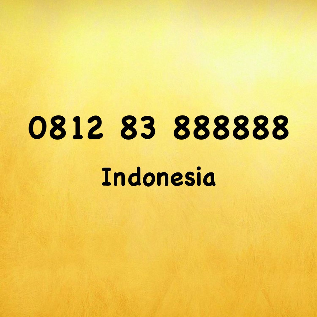 Nomor Cantik Simpati Hexa A - 8388 - 8888 - 3888 - 0812 83 888888