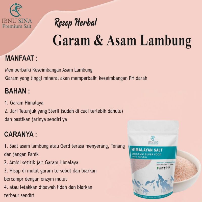 

GFD (Asli)Garam Himalaya Ibnu Sina 2kg Himalayan Salt Ibnusina Himsalt Orinal