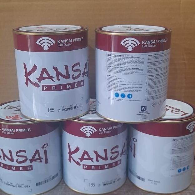 Jual Kansai Zinc Chromate Primer Light Grey 155 Cat Dasar Kayu Besi 1Kg