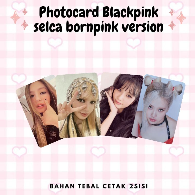 unofficial photocard blackpink bornpink ver selca fanmade