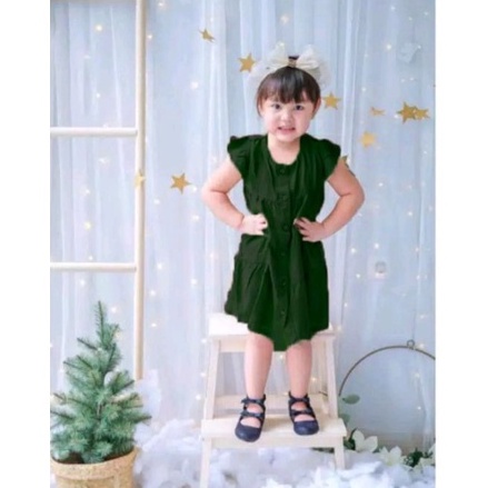 ZASKIYA - Dress Molly Polos Anak Perempuan | Dress Anak Molly Smilee | Dress Rayon Anak Polos