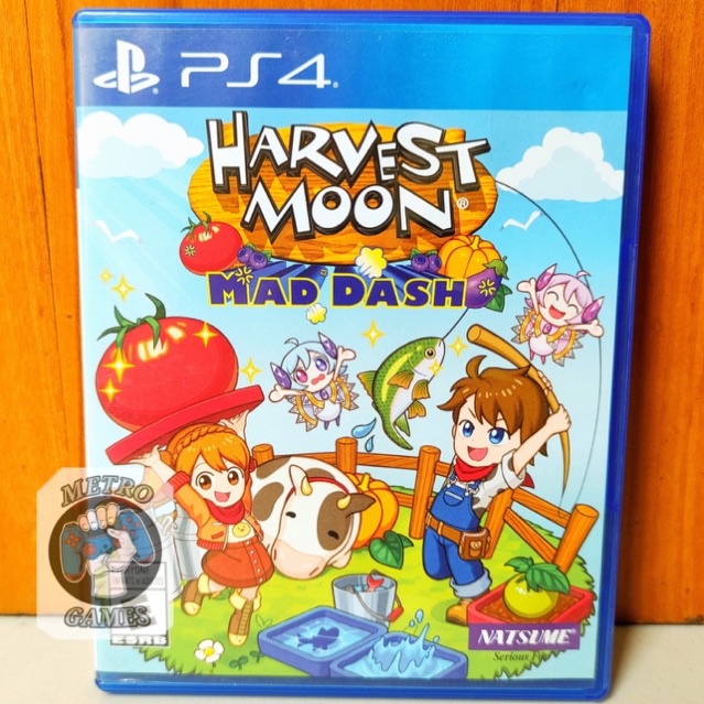 Harvest Moon Mad Dash PS4 Harvestmoon Mad Dash Playstation PS 4 5 CD BD Game Games Harves Moon Harvesmoon story of seasons storyofseason light of hope ps4 ps5 asli ori disc blue-ray req reg 3 region asia anak mainan gim doraemon story of season
