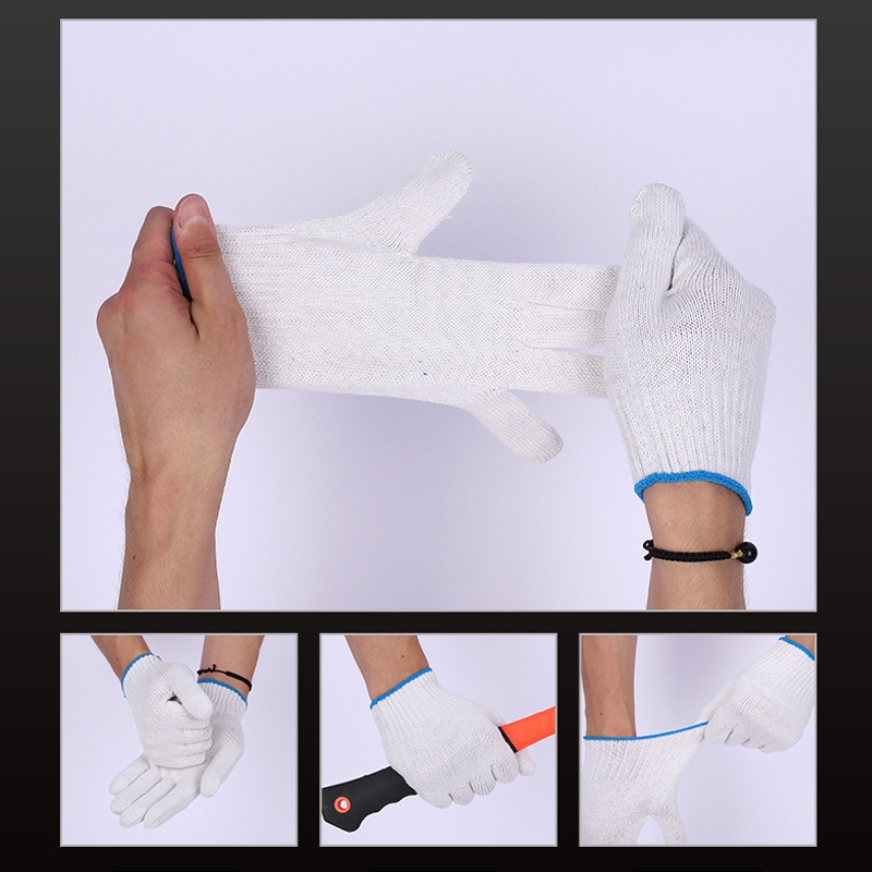 Tool Gloves Free Gift For Purchasing Electric Drills Sarung Tangan Kain Katun Rajut Kualitas Super 420g- Sarung Tangan Kerja - Sarung Tangan Proyek - giveaway bor listrik