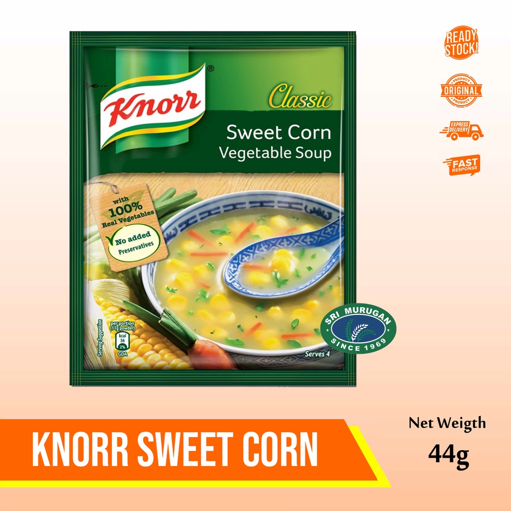 Jual KNORR SWEET CORN VEGETABLE SOUP 44g Shopee Indonesia