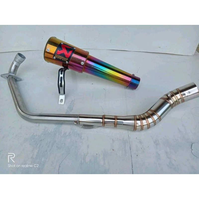Knalpot akrapovic Rainbow R15 v2/v3 - vixion - cbr150r