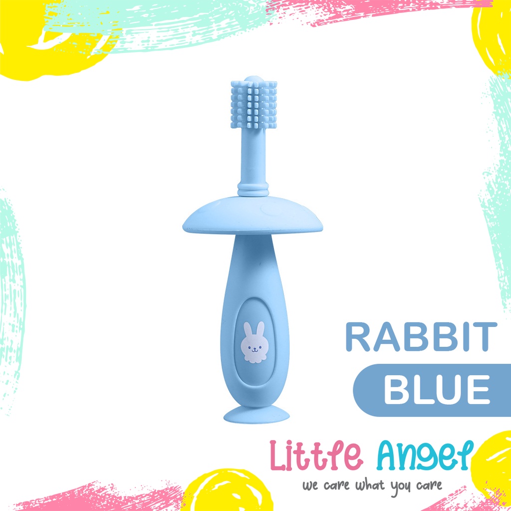 SIKAT GIGI BAYI 360 SILIKON Sikat Gigi Training Anak Sikat Jari Pembersih Lidah Gusi Mulut Teether Gigitan Silicone Toothbrush