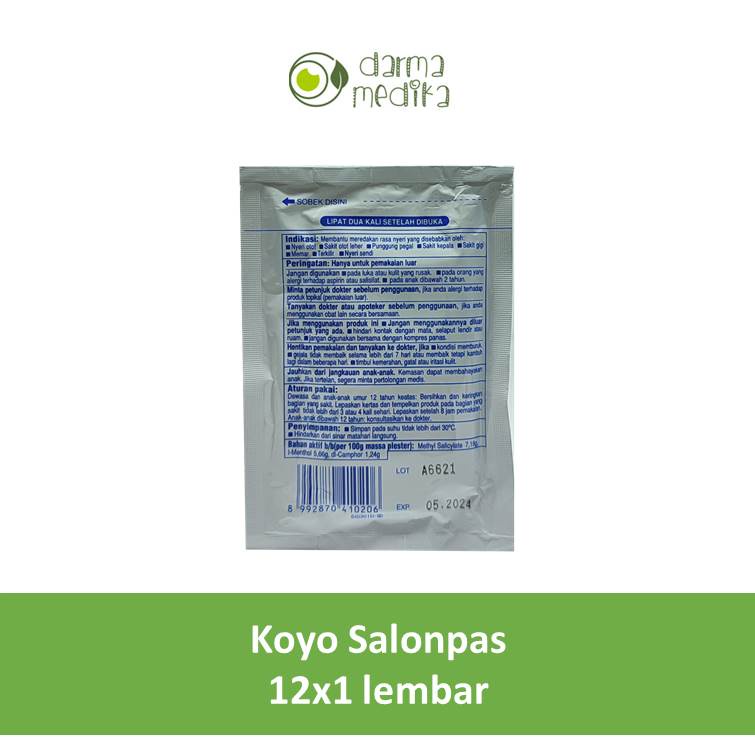 Salonpas saset isi 12 lembar