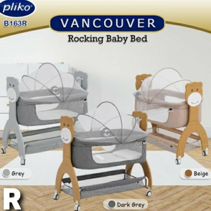 TEMPAT TIDUR BAYI BISA GOYANG PLIKO VANCOUVER B 163 R H545YT2HY