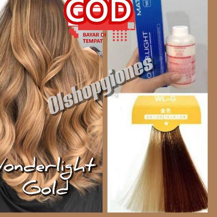 ۝ CAT Matrix Wonderlight Gold WL-G + oxydant ( campuran ) cat rambut wonder light socolor ➷