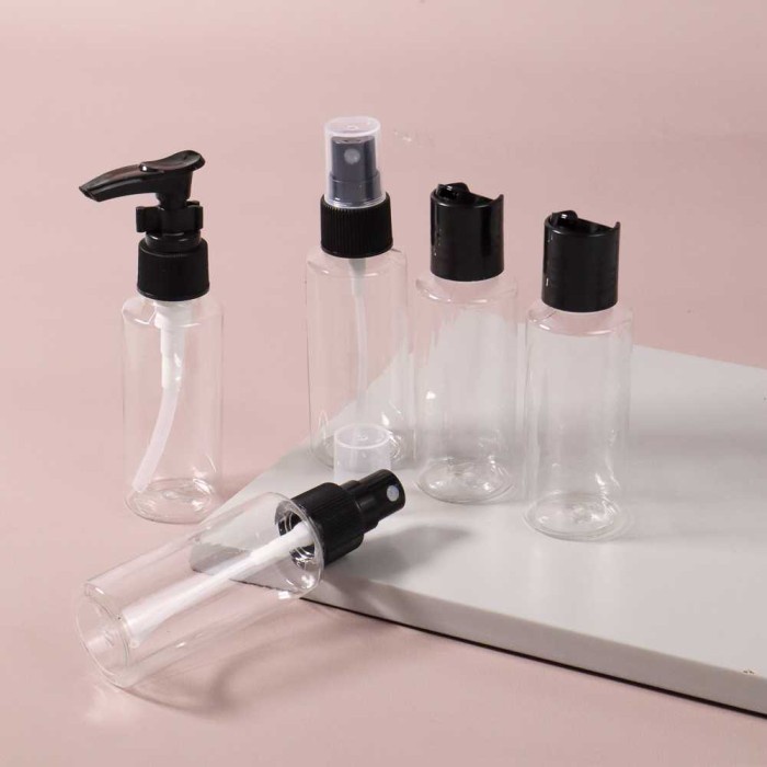 Botol Travel Size Liquid Bottle Pack 5 PCS - Hitam