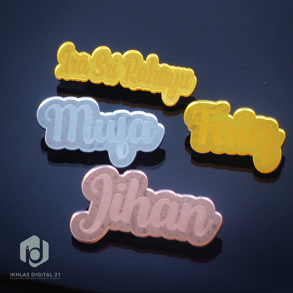 Bros Akrilik Ukir/Bros Custom Akrilik/ Bros Nama Custom Akrilik