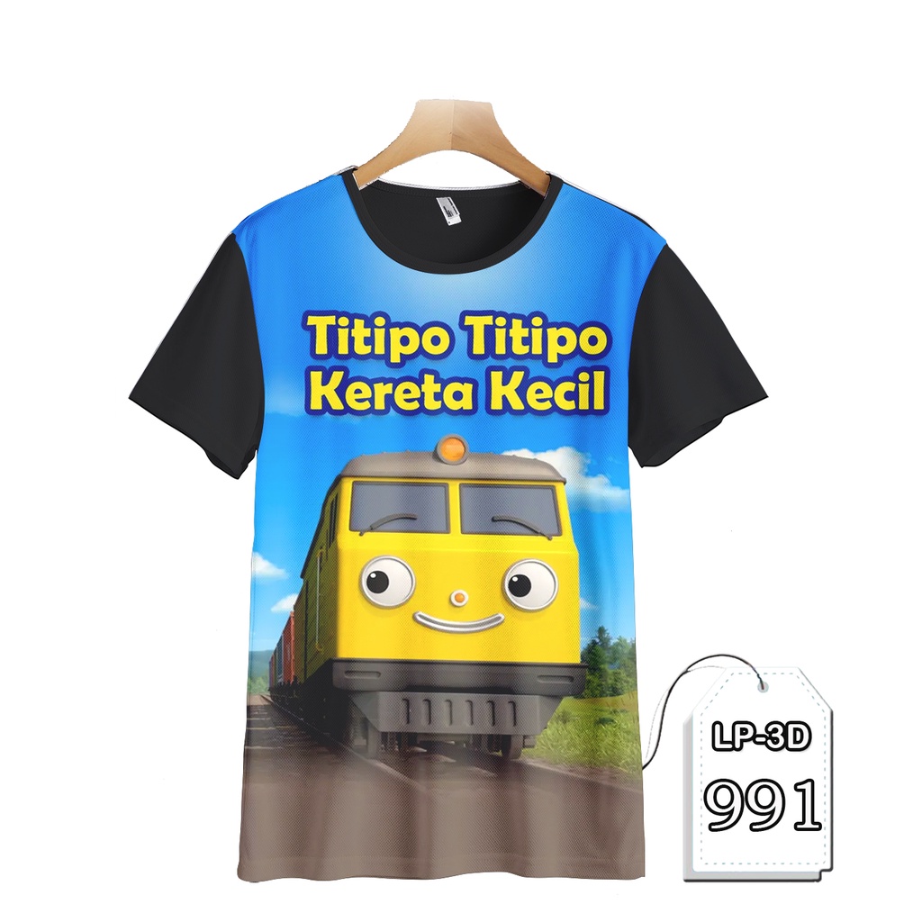 Kaos Titipo Titipo Kereta Api Baju Anak Kartun TV Serial Animasi LP3D-991