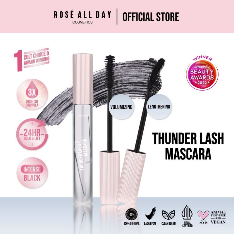 ROSE ALL DAY THUNDER LASH MASCARA