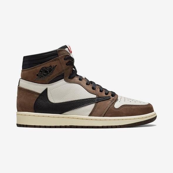 Jordan 1 Retro High Travis Scott Black Dark Mocha University