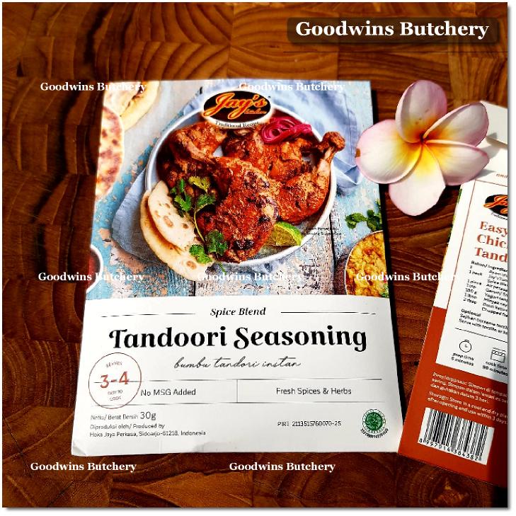 

Jay's spice blend INDIAN TANDOORI bumbu masak racik Jays Kitchen 30g