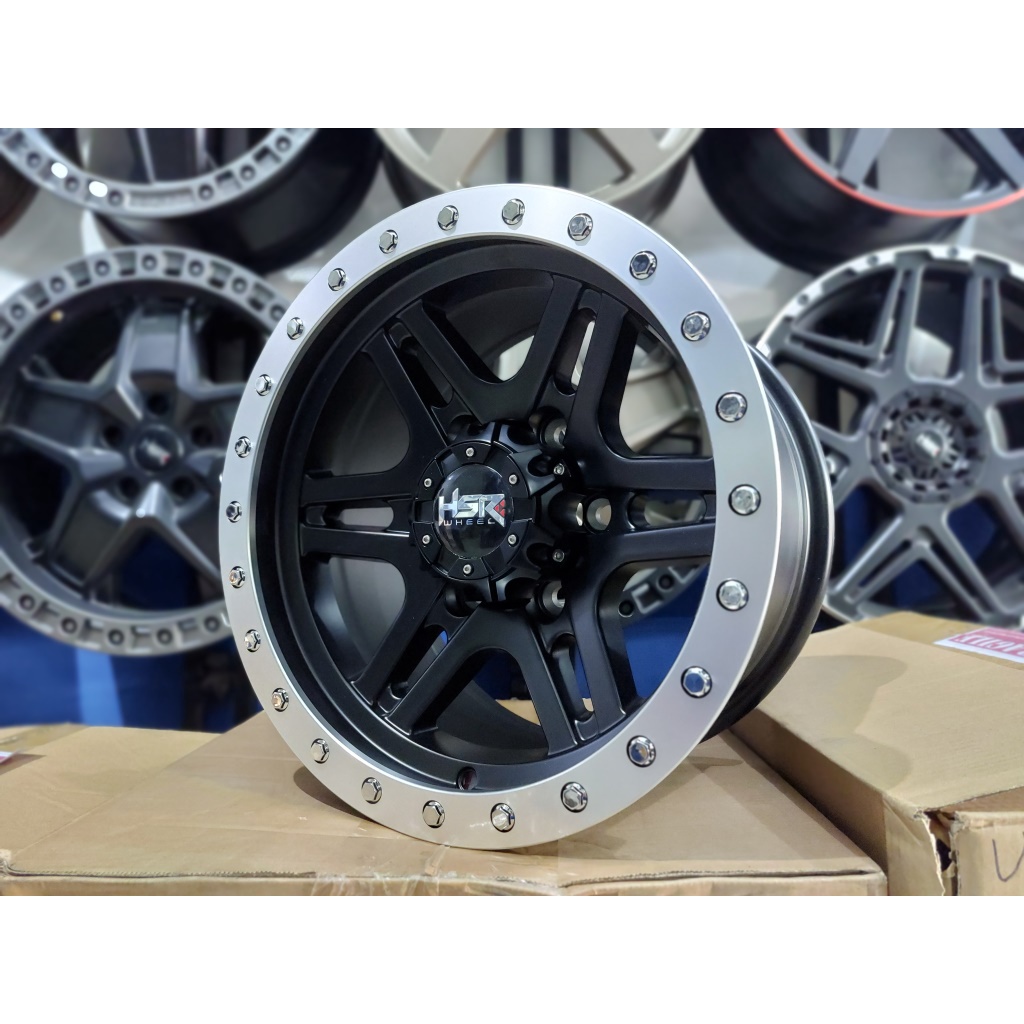 VELG MOBIL PANTHER TERRANO RING 15 TIPE KWANYAR HSR LUBANG 6 LEBAR 8INCH MODEL OFFROAD