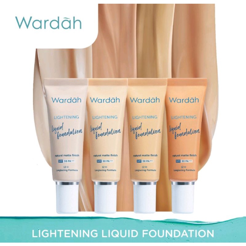 Wardah Lightening Liquid Foundation 6ml (sachet) Foundation murah