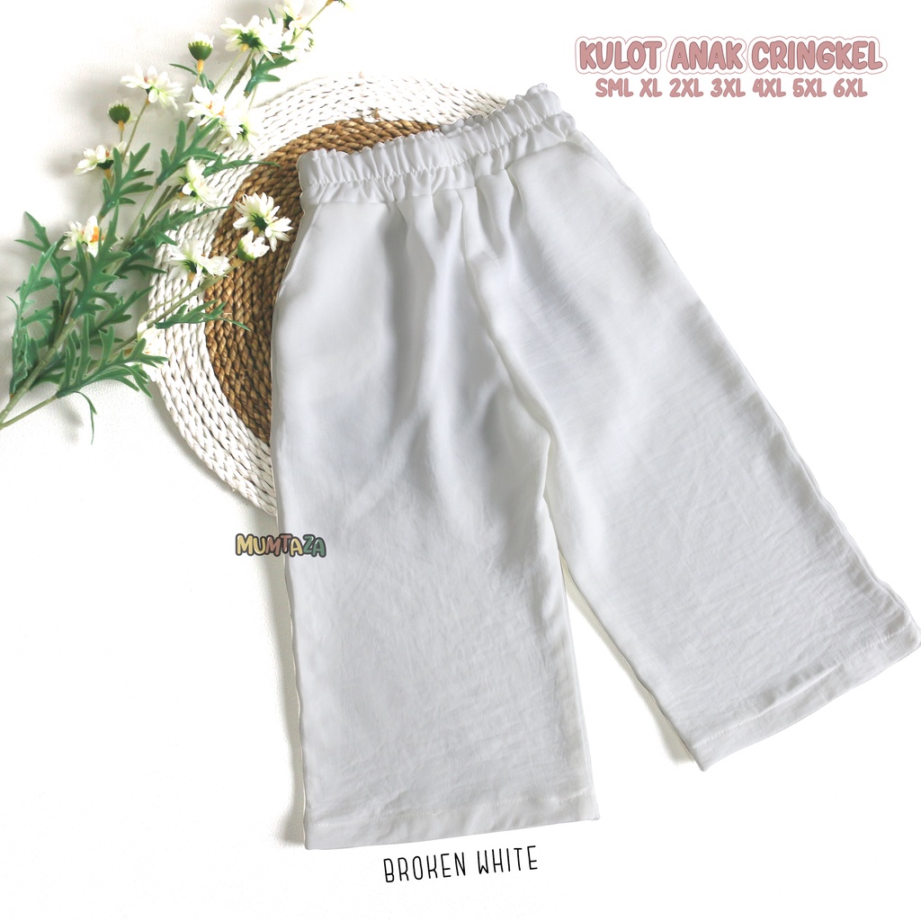 Kulot Anak Cringkel PART 2 Size SML XL 2XL 3Xl 4XL 5XL 6XL - Kulot anak Cringkle - Kulot anti kusut