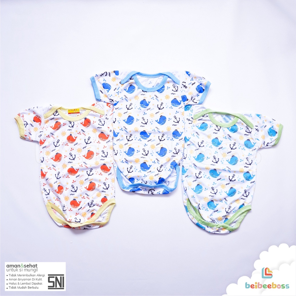 JUMPER PENDEK BAJU BAYI MOTIG UTARI BABY NEWBORN