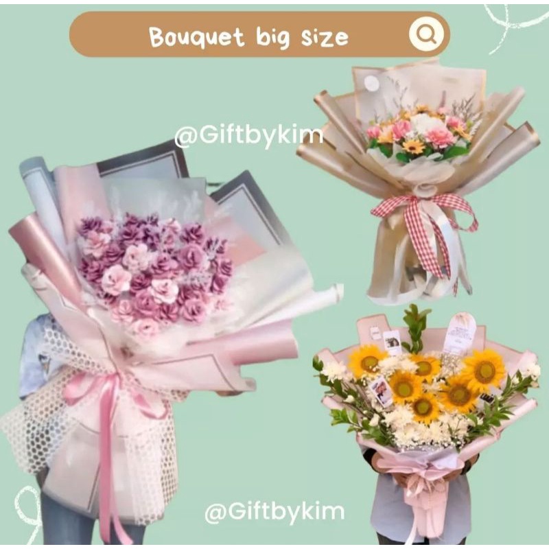 Bucket bunga super big size/bucket bunga sedang/ bucket bunga/ bucket flower/ bucket snack/ bucket c