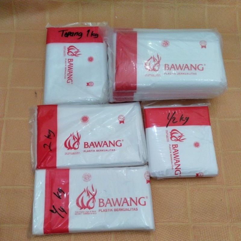 Plastik Bawang 1kg/Plastik tepung/Plastik Gula/Plastik kiloan