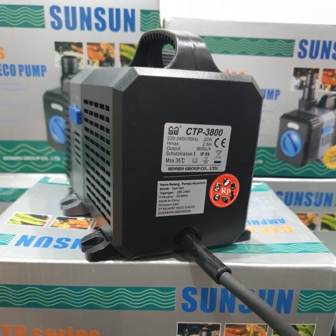 SUNSUN CTP 3800 SUBMERSIBLE WATER PUMP KOLAM AQUARIUM POMPA AIR